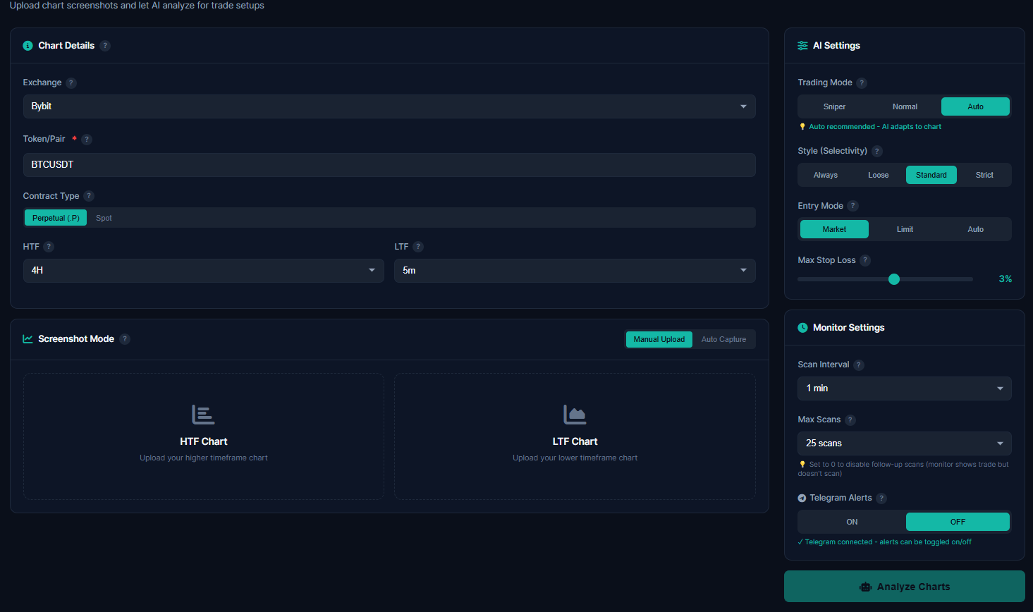 Chart Analysis Interface